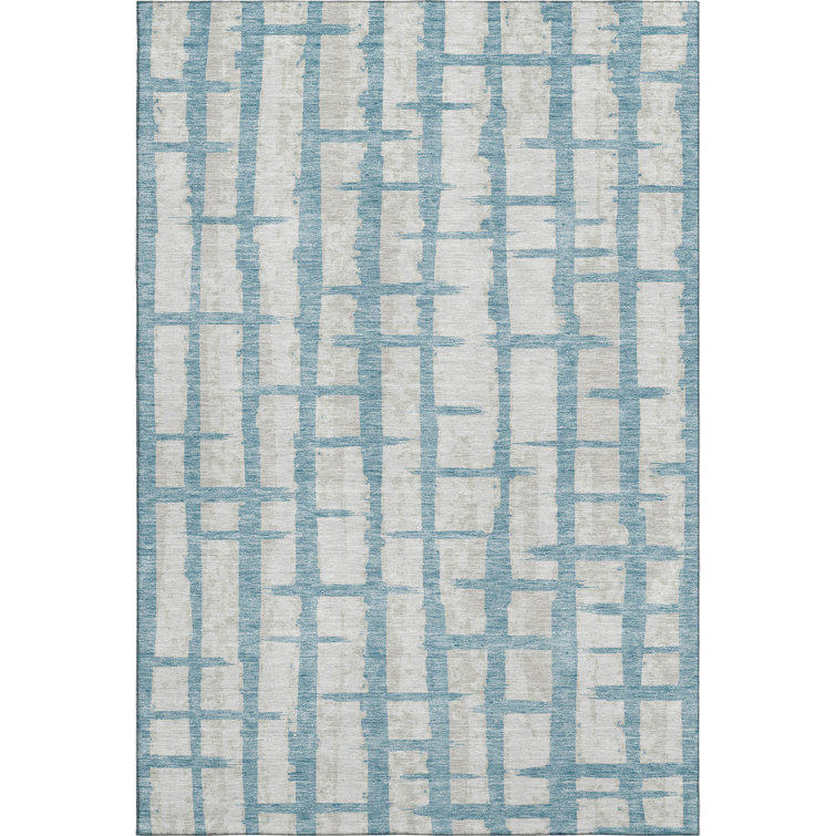 Premium Machine Washable Prisco Sky Rug