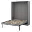 Grand lit escamotable rotatif avec rangement dissimulé, conception multifonctionnelle peu encombrante-470393660