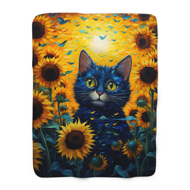 Couverture Kitty parmi les tournesols, Lit simple