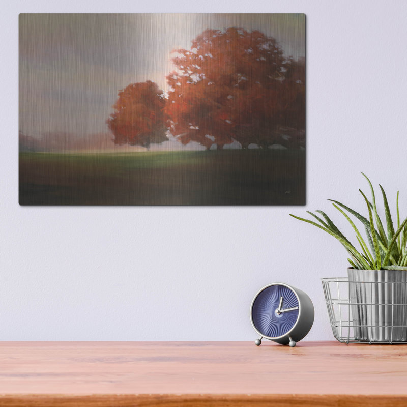«Autumn Glow» par Julia Purinton, art mural en métal, 16 po x 12 po