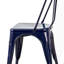 Ensemble de 2 chaises de salle à manger en métal ultrabrillant de 18 pouces de hauteur-1293422203-1293422198
