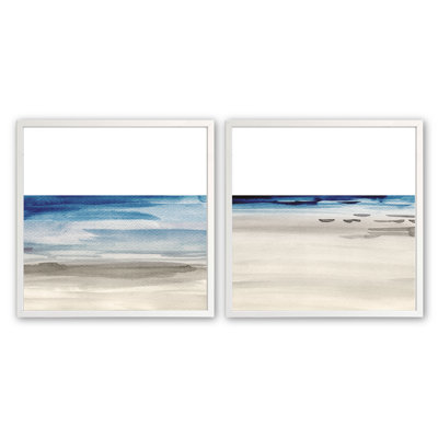 «Coastal Serenity», impression sur papier 2 pièces