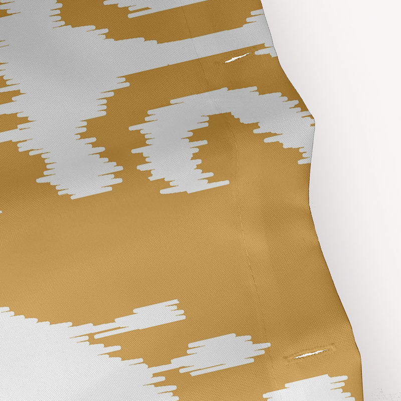 Rideau de douche simple Melchior Ikat, Or