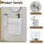 Meuble-lavabo mural 18 po avec lavabo en résine blanche et capacité de rangement considérable, porte à fermeture en douceur - Armoire longue durée-881626509