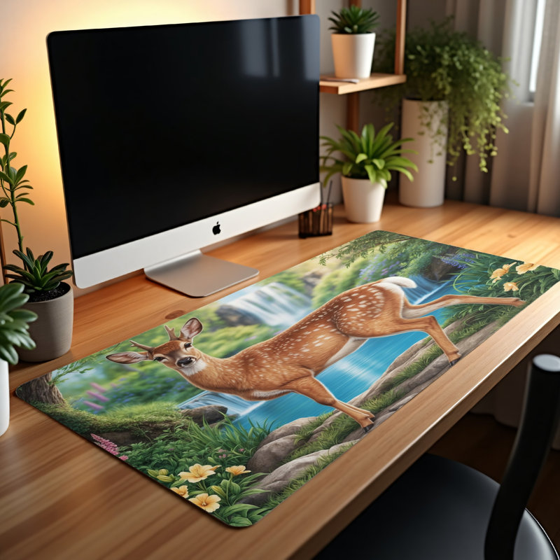 Polyester Desk Pad, 31.5x15.5