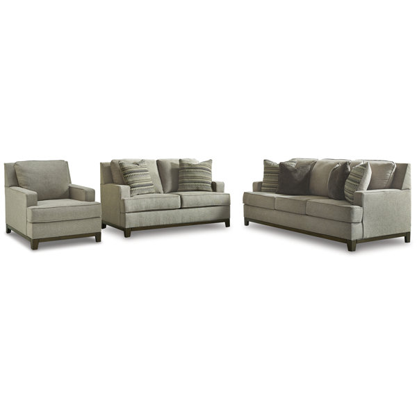 Hokku Designs Gwenna 3 - Piece Living Room Set | Wayfair