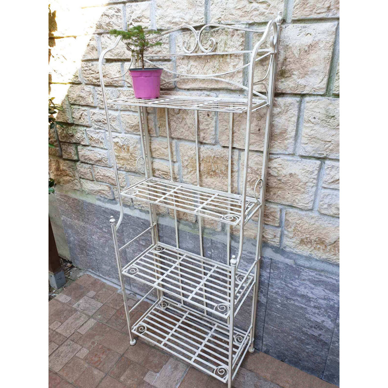Broyles Metal Plant Stand, White