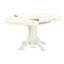 Ensemble de mobilier de salle à manger 5 pièces comprenant une table de cuisine ovale avec rallonge papillon et 4 chaises de salle à manger, lin blanc-124279330