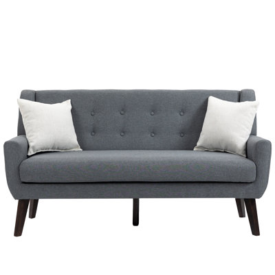 160cm Square Arm Upholstered Loveseat