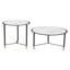 Tables basses Davis blanc et noir