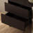 Mid-Century Modern Nightstand Wood and Leather Bedside Table, Minimalist Bedroom Side Table with 2-Drawer for Bedroom, Dorm and Living Room