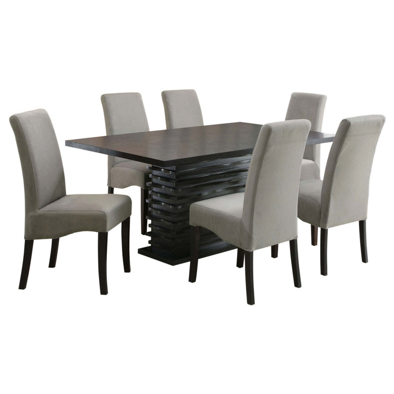 Ensemble de salle à manger 7 pièces 7 pièces, 7 pièces : table, 6 chaises