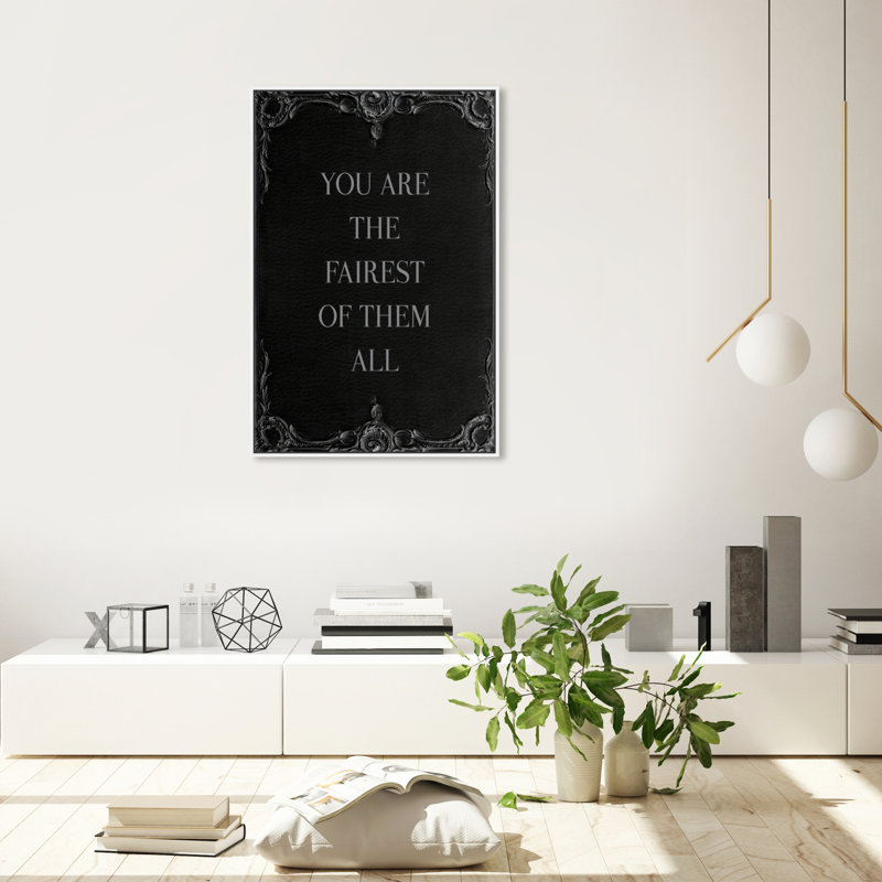 " The Fairest II IV II ", White Framed, 36" H x 24" W