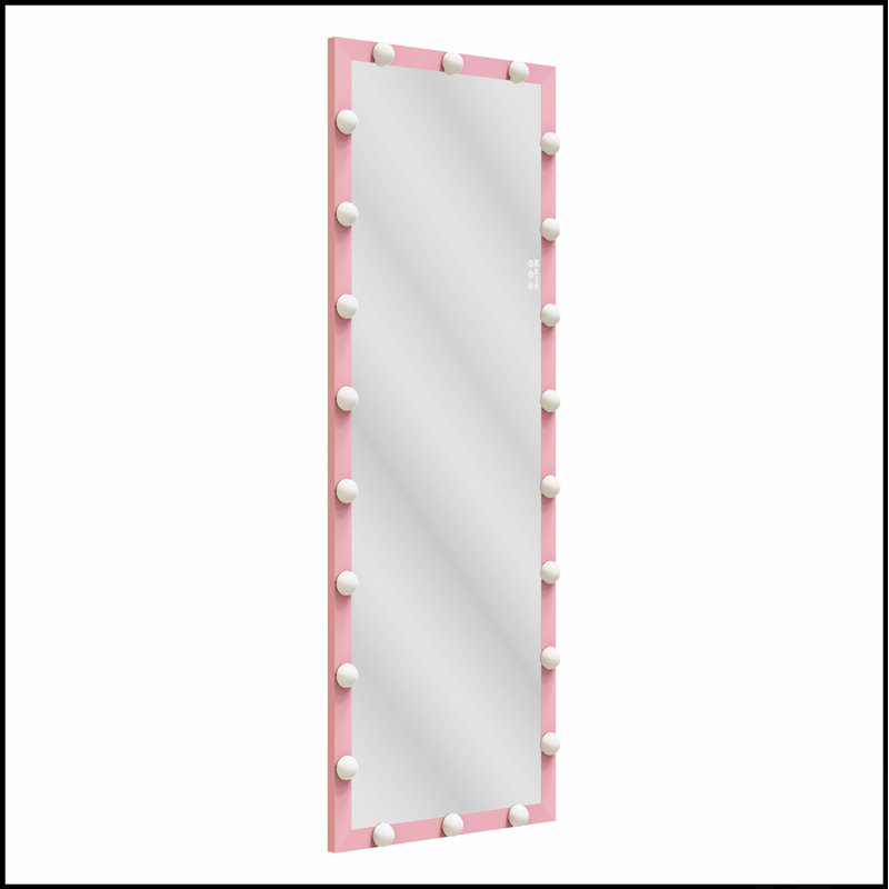 Wall Standing Full Length LED Mirror With Adjustable Lighting And Touch Control For Bedrooms And Hotels