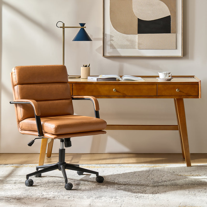 Ensemble de chaises de bureau 2 pièces Anagrace, Gland, chameau