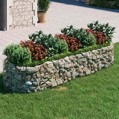 Lit de jardin surélevé en fer 7 pi x 4 pi Criston Criston