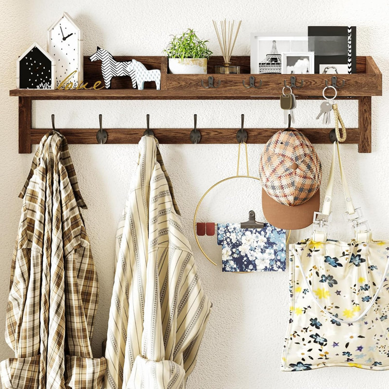 Freestanding Coat Rack, Brown