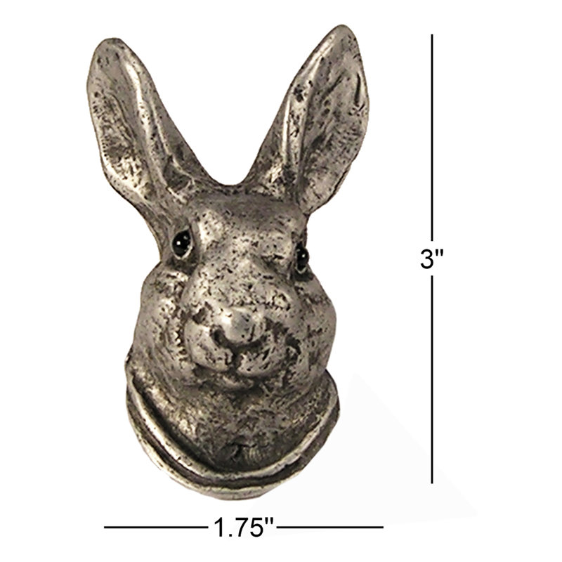 Oversized Curiosities 3" Length Rabit Knob