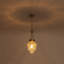 Luminaire suspendu en verre texturé à 1 lumière à intensité variable