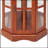 Corner Curio Cabinet with 5 Shelves and Lighting System Solid base frame, comfortable, durable, beautiful-1721084573