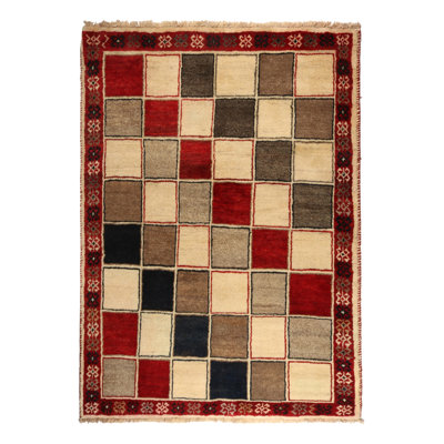 One-of-a-Kind 3'11" x 5'8" Hand Knotted Area Rug