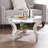 Dipietro Beveled Glass Top Coffee Table