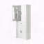 Grande armoire de rangement avec 4 portes, 1 tiroir et support de rangement - blanc
