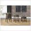 Ensemble de 2 tabourets de bar ronds et pivotants, siège pivotant en similicuir à 360 degrés et garniture cloutée-496987303