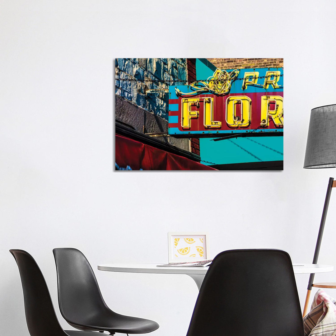 Prost Florist, Irving Park Rd. von Raymond Kunst - Giclée auf Leinwand ohne Rahmen