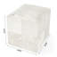 Victorian Hair on Hide with Spots Cube Ottoman-482262977