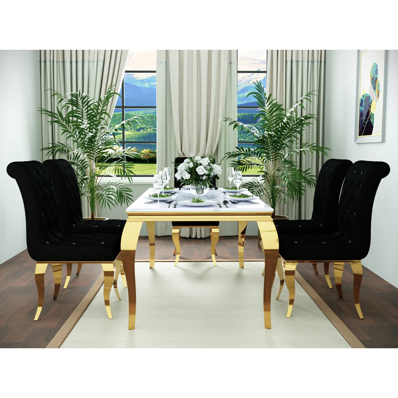 Chaise parsons Tanager, Noir, noir, noir, noir, Argent