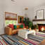 Donnavon Striped Blue/Pink/Yellow Area Rug-1282645116