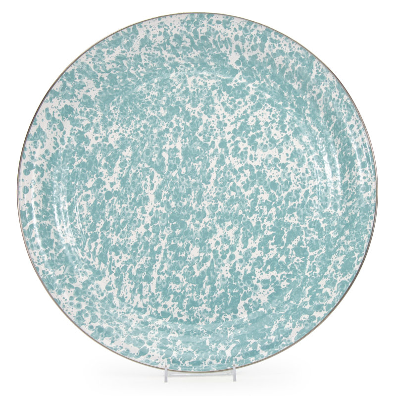 Swirl Tray, Sea Glass, Small 12.5" Tray