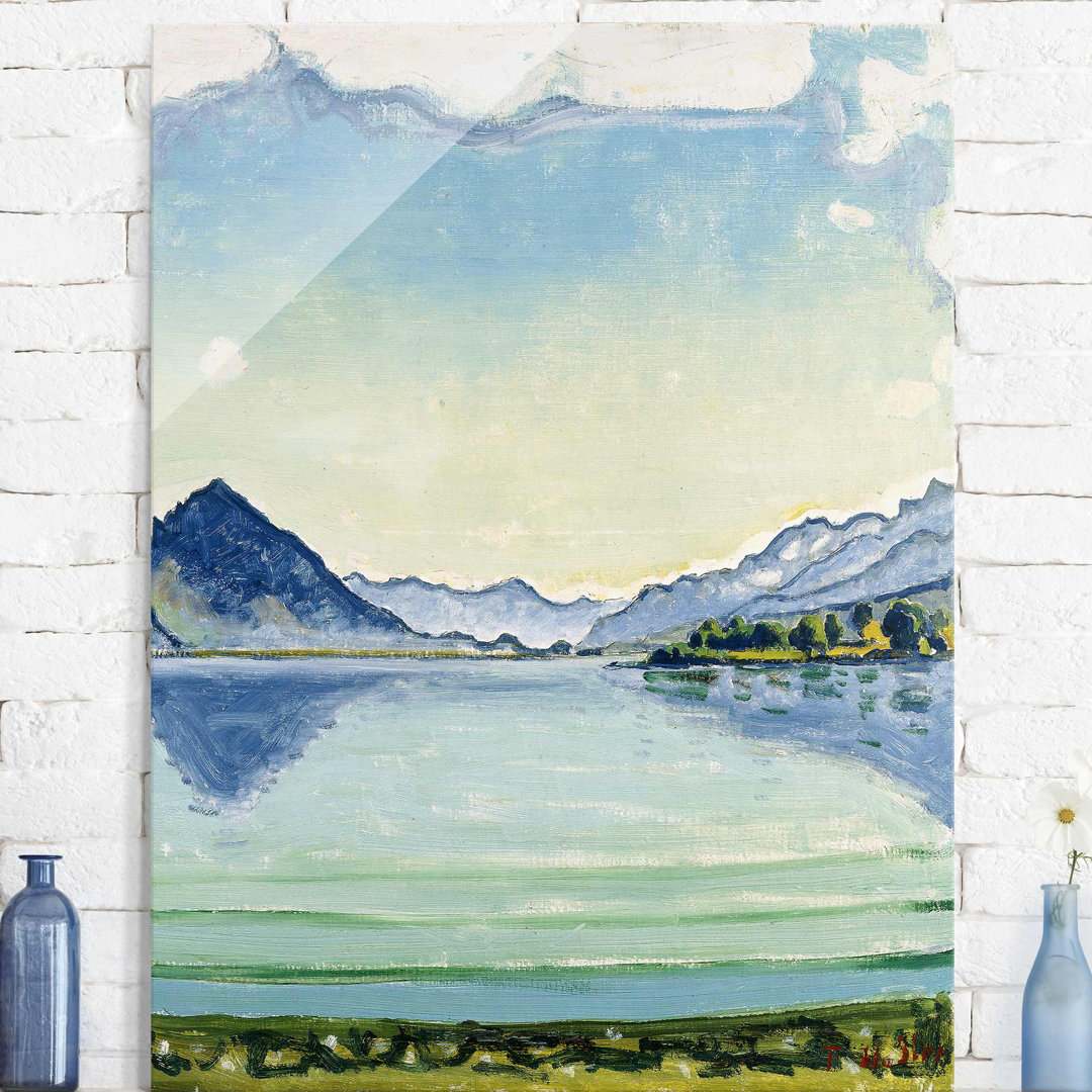 Glasbild Thunersee Near Leissigen von Ferdinand Hodler