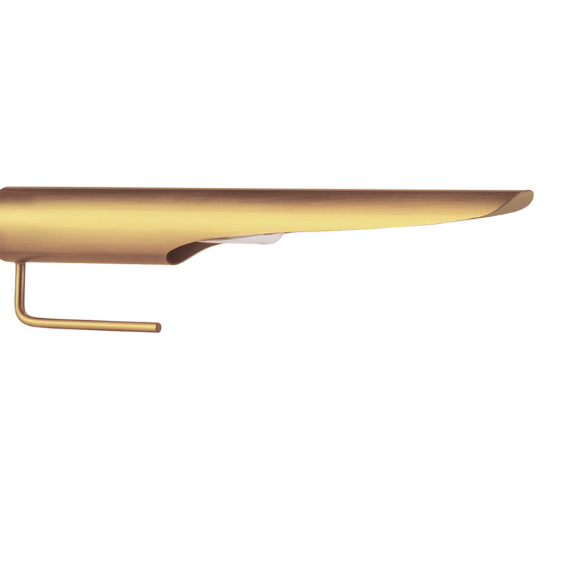 Raven Task Lamp, Natural Brass