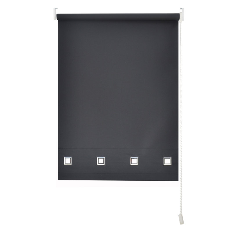 SQ Daylight Roller Blind, Black, 165 cm L x 90 cm W