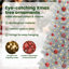 vidaXL Christmas Tree with 300 LEDs with Stand Silver PET-1670893295