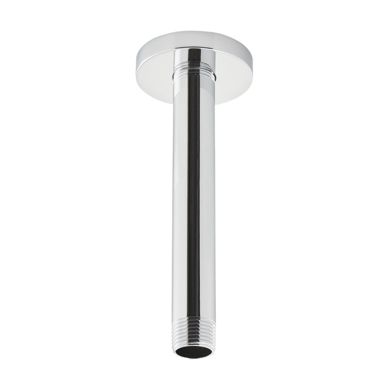 Ensemble de bras de douche et de bride de plafond à fixation au plafond, Chrome poli
