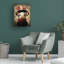 Animals Cute Pig With A Red Hat Baroque Style 2 On Canvas by Momart Print-1676928283