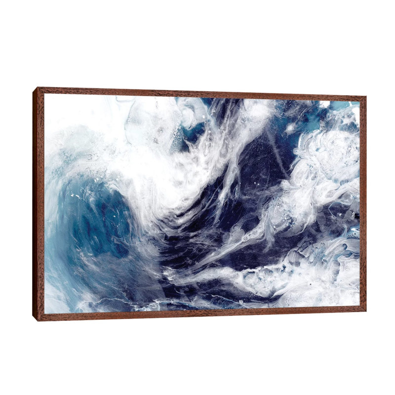 Boro 5 by Antuanelle - Floater Frame Painting on Canvas, 101.6 cm H x 66.04 cm W, Brown Framed