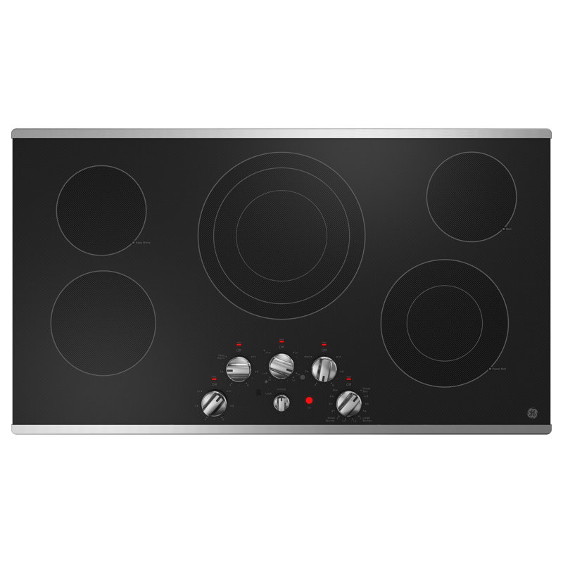 36.13" Electric Cooktop with 5 Elements, Stainless Steel