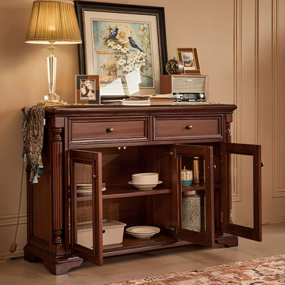 Buffet en bois massif de style américain