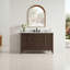 Ensemble de meuble-lavabo simple autoportant 48 po avec comptoir blanc Carrara, texture cannelée, entièrement assemblé-1489818498