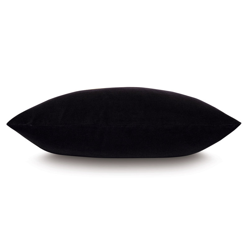 Watts Appliqued Cotton Reversible Throw Pillow, Rectangle 15"H x 26"W