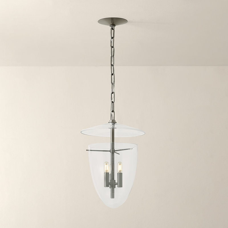Troy Lighting Tully Lantern, 72" H x 13.5" W x 13.5" D, Natural, 3 Lights