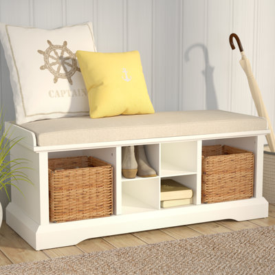 Agora Polyester Blend Upholstered Storage Bench