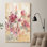 «Floral Reflections I», reproduction de peinture acrylique sur toile