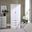 Phoenix 2 Door 3 Drawer Hanging Rail Bedroom Storage Wardrobe-769800139