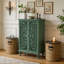 Vitrine à double porte sculptée Farmhouse Hollow-1280895184