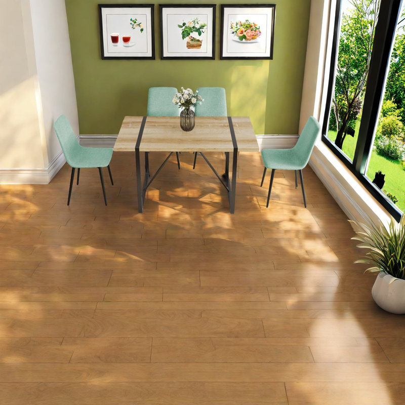 Ensemble de table de salle à manger moderne en bois MDF avec structure en métal pour la cuisine